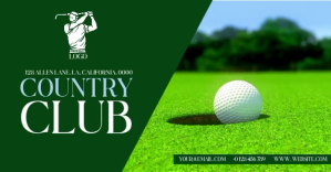 GOLF COUNTRY CLUB DESIGN TEMPLATE Facebook Shared Image