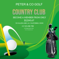 GOLF COUNTRY CLUB DESIGN TEMPLATE Square (1:1)
