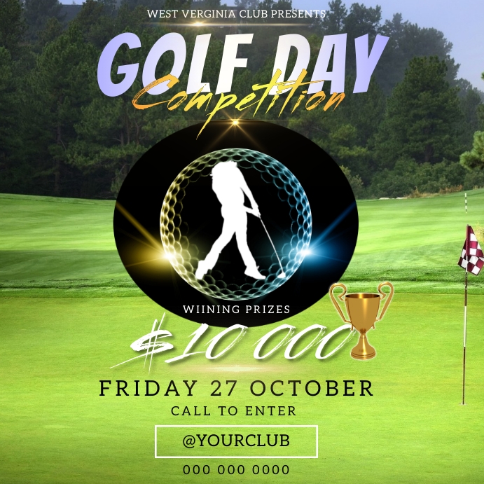 Good Golf Add Copy of GOLF DAY AD INSTAGRAM DESIGN | PosterMyWall