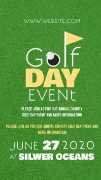 Green Golf Day Instagram Story template