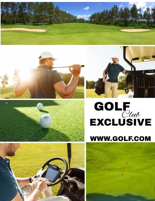 GOLF Folheto (US Letter) template