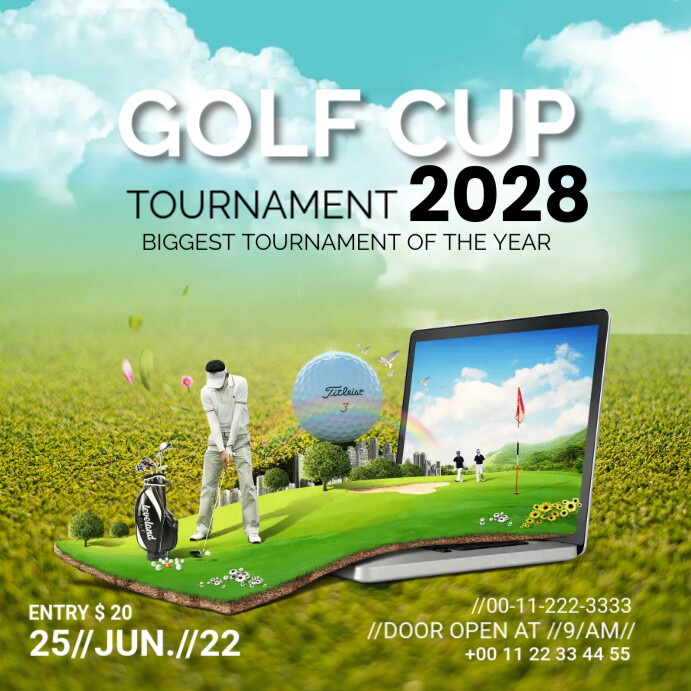 Golf Post Design golf Template | PosterMyWall