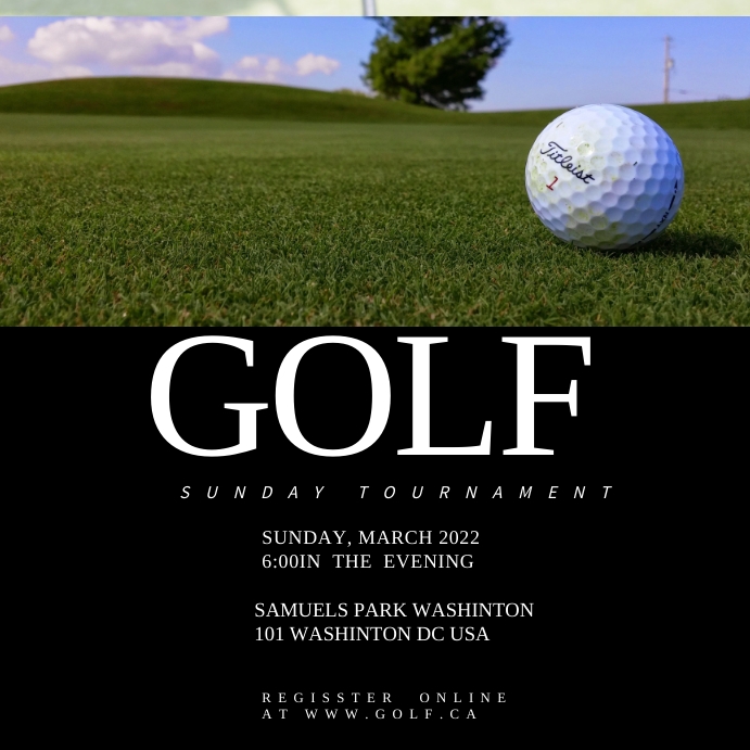 Golf Post Design GOLF Template | PosterMyWall