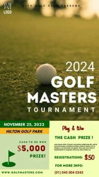 Golf Цифровой дисплей (9 : 16) template