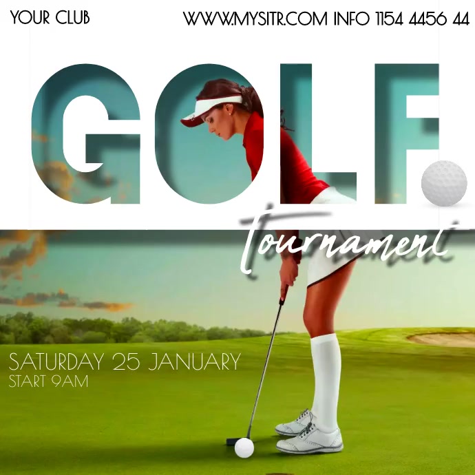 Golf Post Design GOLF Template | PosterMyWall