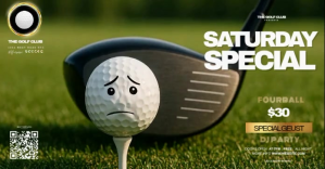 Golf Event ad template delt Facebook-billede