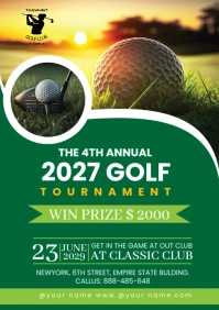 Golf Flyer A3 template