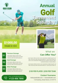 Golf Flyer A3 template