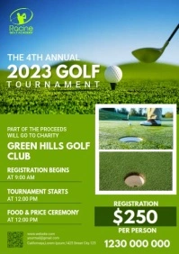 Golf Flyer A3 template