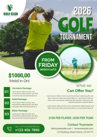 Golf Flyer A6 template