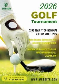 Golf Flyer A2 template