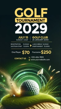 Golf Flyer Template Tournament Branding Instagram Story