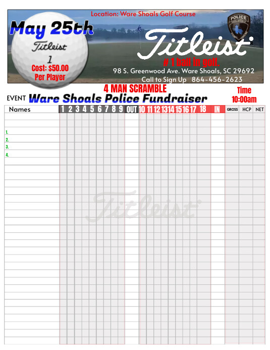 Golf Raffle Editable Golf Fundraiser Template | PosterMyWall