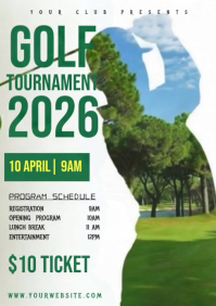 Golf game A4 template