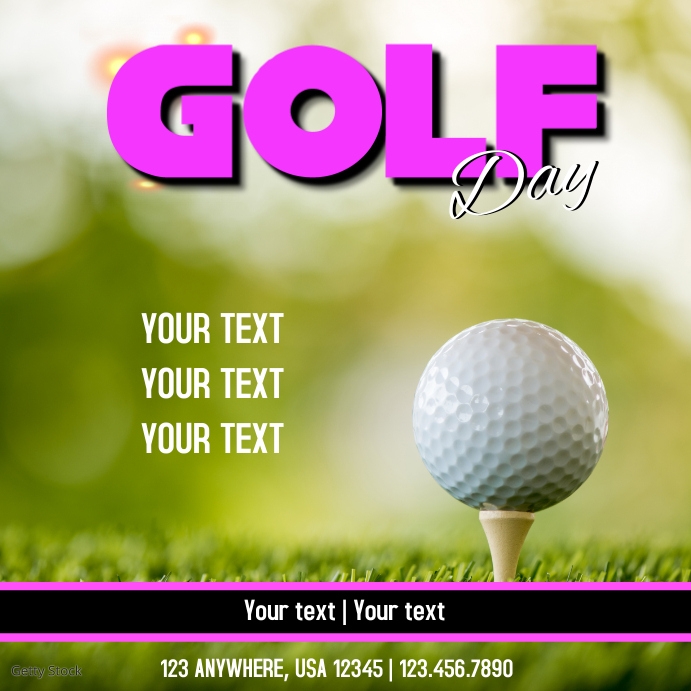 GOLF GAME Publicação no Instagram template