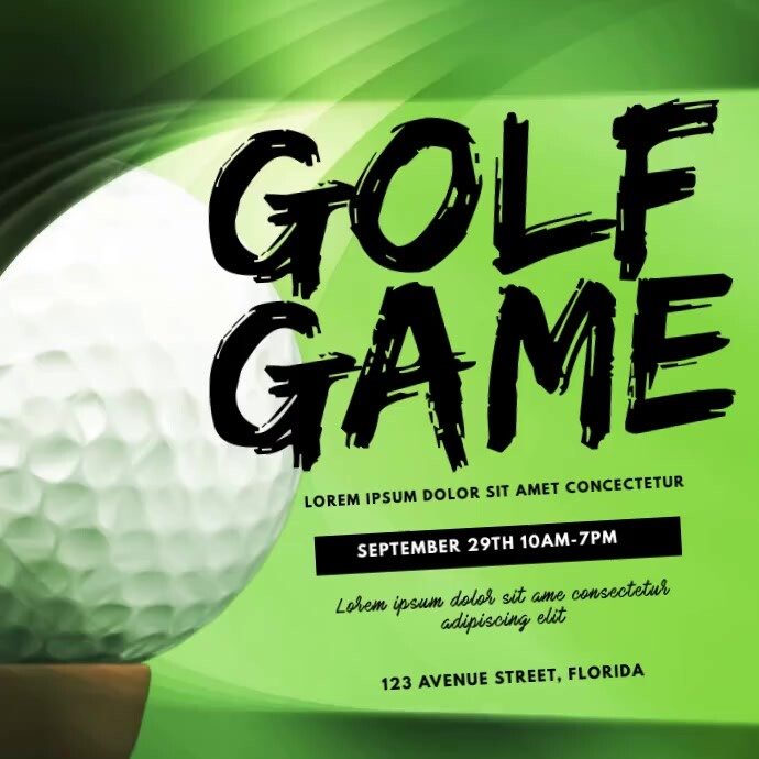 Copy of Golf Game Video Ad template | PosterMyWall