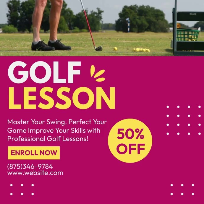 Golf Lesson Ads Template | PosterMyWall