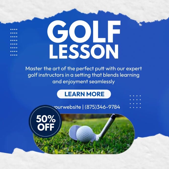Golf Lesson Ads Template | PosterMyWall