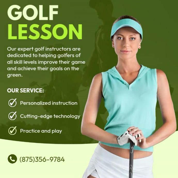 Golf Lesson Ads Template | PosterMyWall