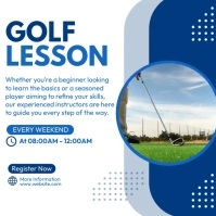Golf Lesson Instagram-Beitrag template