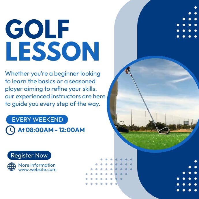 Golf Lesson Digrams Golf Lesson Template | PosterMyWall
