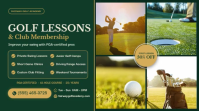 Green Golf Lessons and Membership Präsentation Template