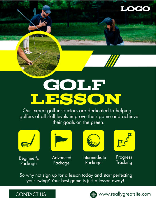 GOLF LESSONS FLYERS Template | PosterMyWall