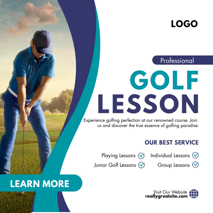 GOLF LESSONS FLYERS Template | PosterMyWall