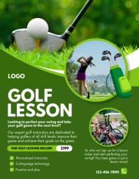 GOLF LESSONS FLYERS 传单(美国信函) template