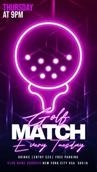 Golf Match Instagram-verhaal template
