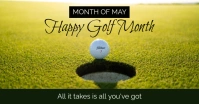 Golf Month Facebook template