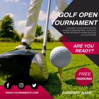 Golf open instagram post Instagram-Beitrag template