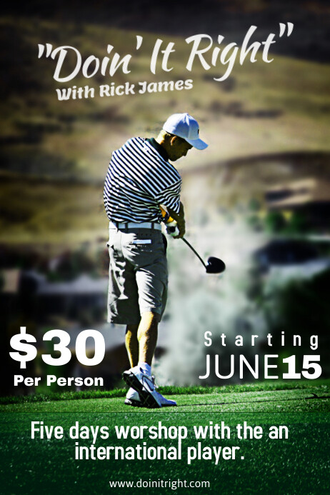 golf customize your cart Golf PosterMyWall Template Poster golf customize your cart Golf PosterMyWall Template Poster