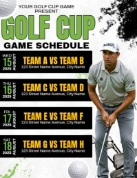 Golf Schedule Flyer (US Letter) template