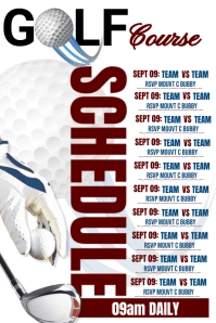 Golf Sport Poster template