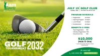 Golf Tournament Ad Twitter Post template