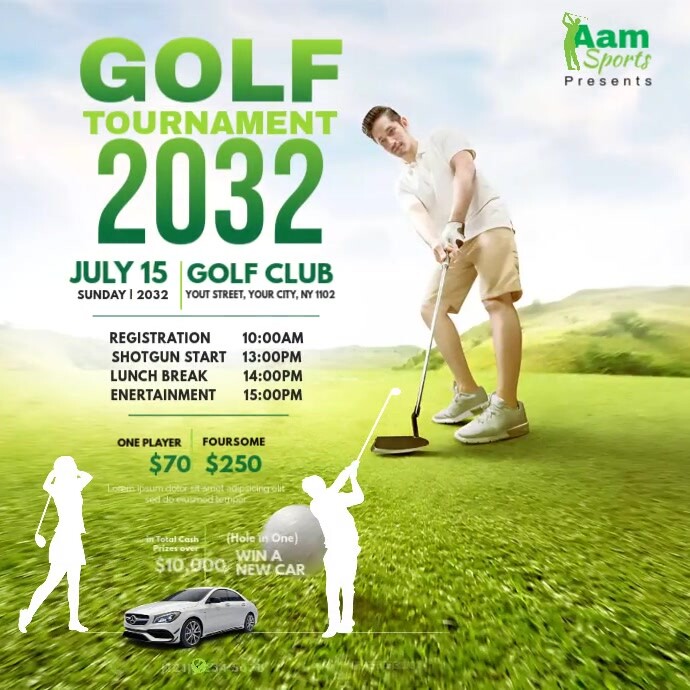 Golf Tournament Ad Template | PosterMyWall