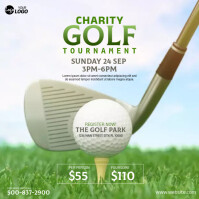 Golf Tournament Ad Publicação no Instagram template
