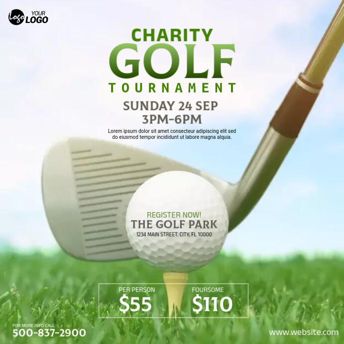 Golf Tournament Ad Template | PosterMyWall