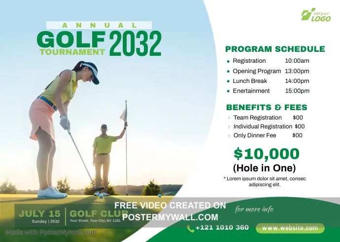 Golf Tournament Ad Template | PosterMyWall