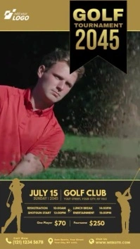 Golf Tournament Ad Digitale Vertoning (9:16) template