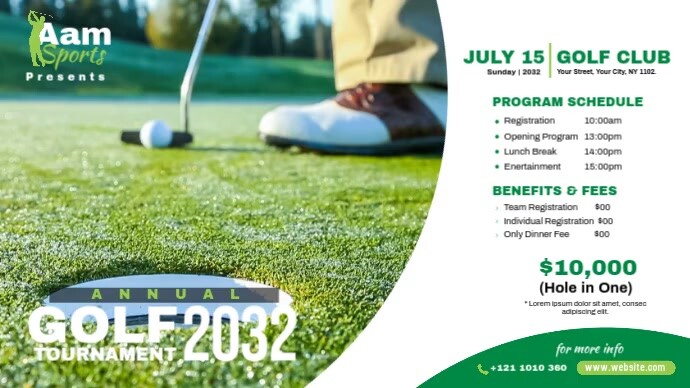 Golf Tournament Ad Template | PosterMyWall