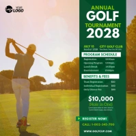 Golf Tournament Ad Instagram-Beitrag template