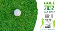 Golf Tournament Ad Template Facebook Shared Image