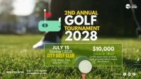 Golf Tournament Ad Template Miniatura di YouTube