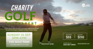 Golf Tournament Ad Template Facebook Shared Image