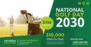 Golf Tournament Ad Template Facebook Shared Image