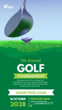 Golf Tournament Ad Template Instagram Story
