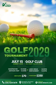 Golf Tournament Banner template