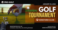Golf Tournament Banner Facebook Shared Image template